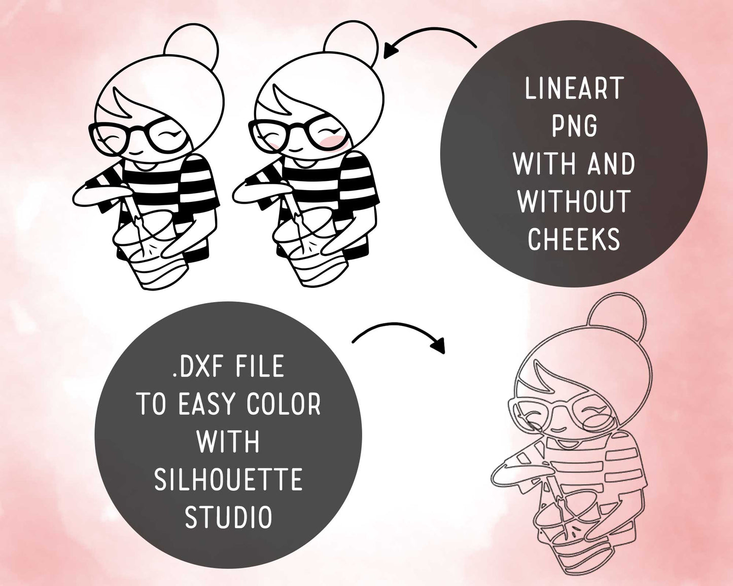 Elena Tumbler Outline Clipart | Craft Maker Graphics | EPS SVG DXF PNG