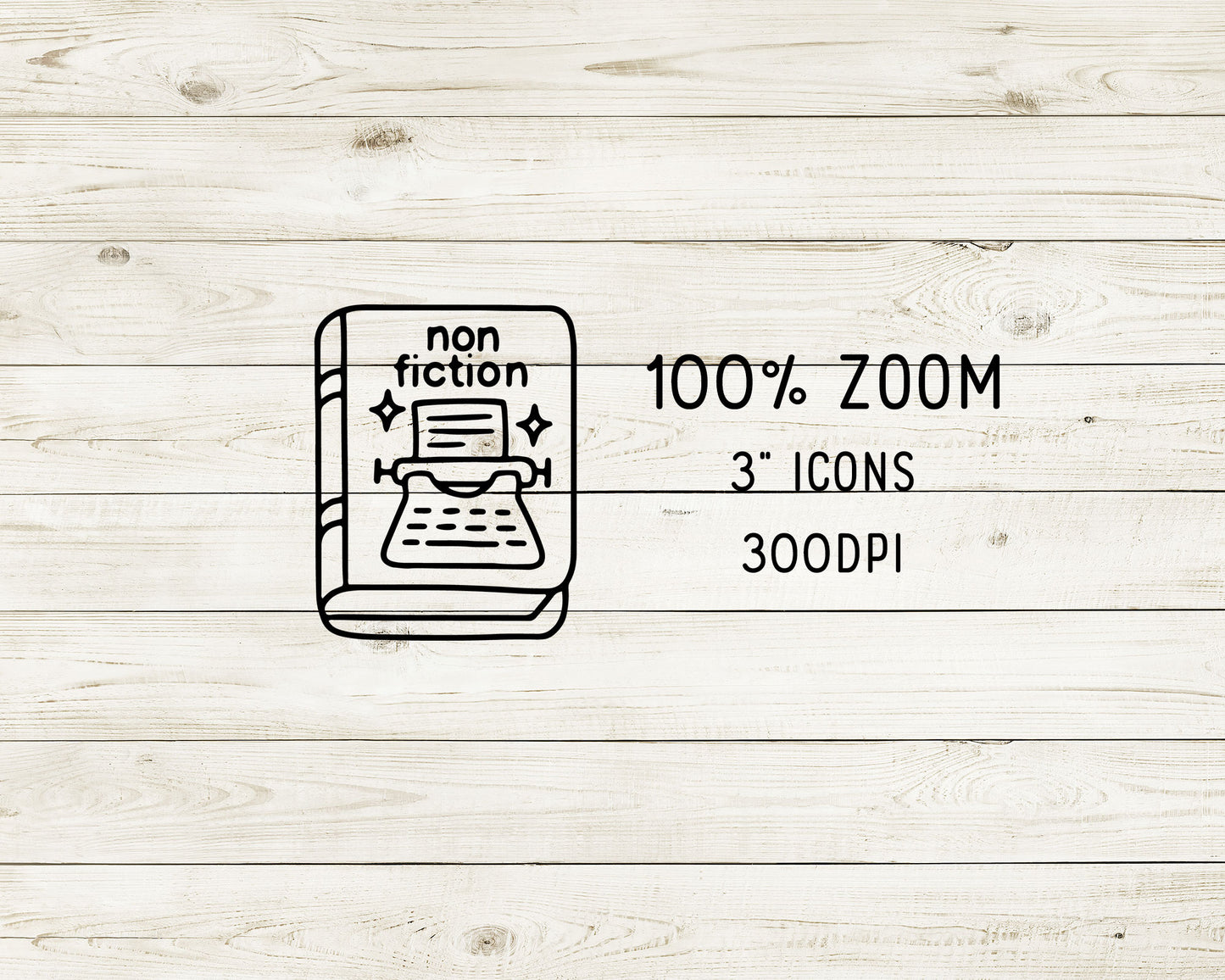 24 Book Genre Icons DOODLE ClipArt | Digital Reading Planner Graphics | EPS, SVG, DXF, PNG Instant Download