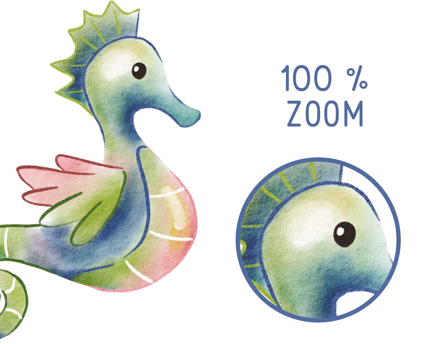 Watercolor Summer Clipart | Hand Painted Sea Graphics | Commercial Use
