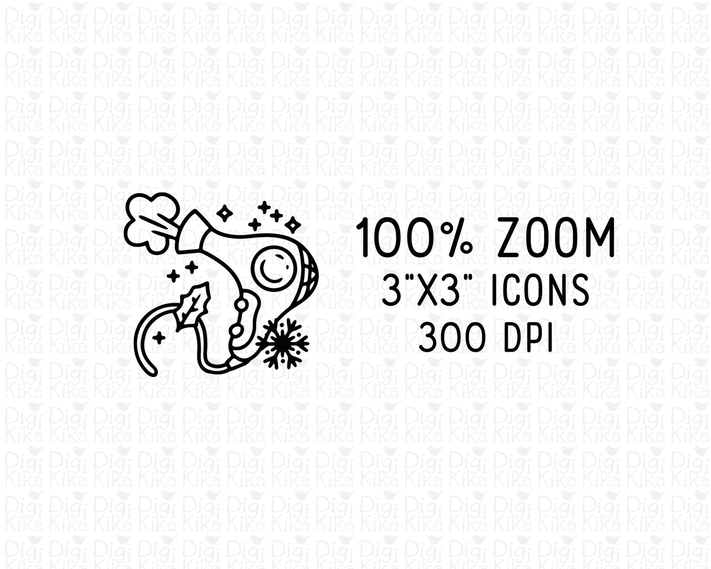 50 Winter Daily Icons DOODLE - EPS, SVG, DXF, PNG Clipart - Instant Download