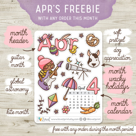 April orders freebie