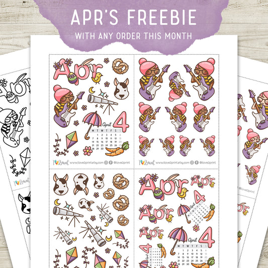 April orders freebie