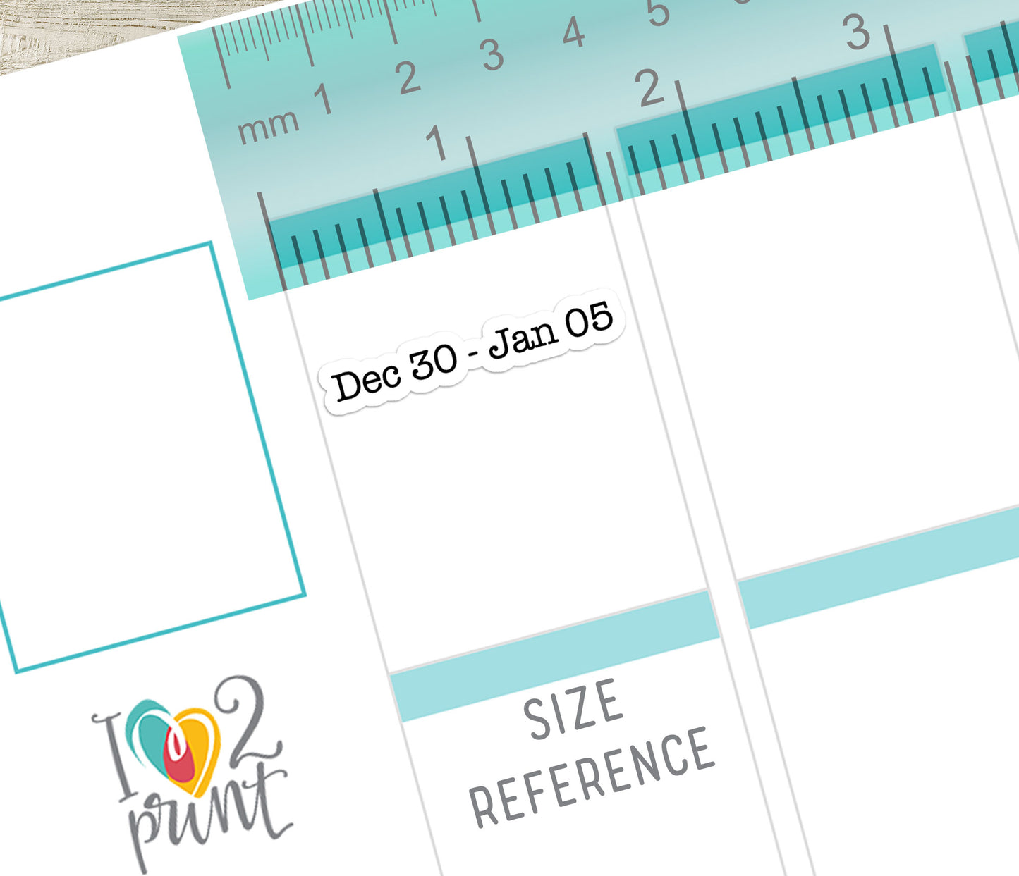 2025 Weeks Straight - Instant Download Planner Stickers - Printable PDF & Cut Files