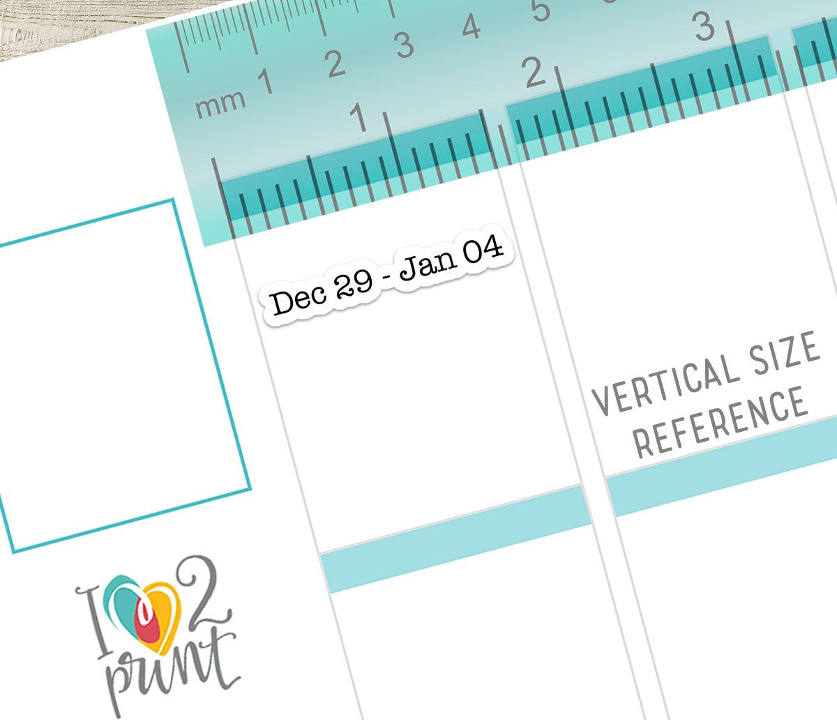 2026 Weeks Straight - Instant Download Planner Stickers - Printable PDF & Cut Files