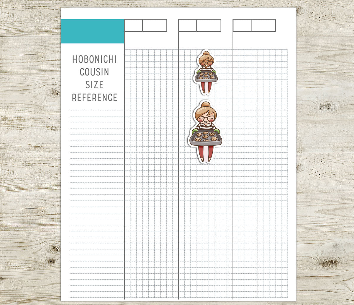 Elena Baking – Colored Printable Stickers (PDF + Cut Files) – Instant Download