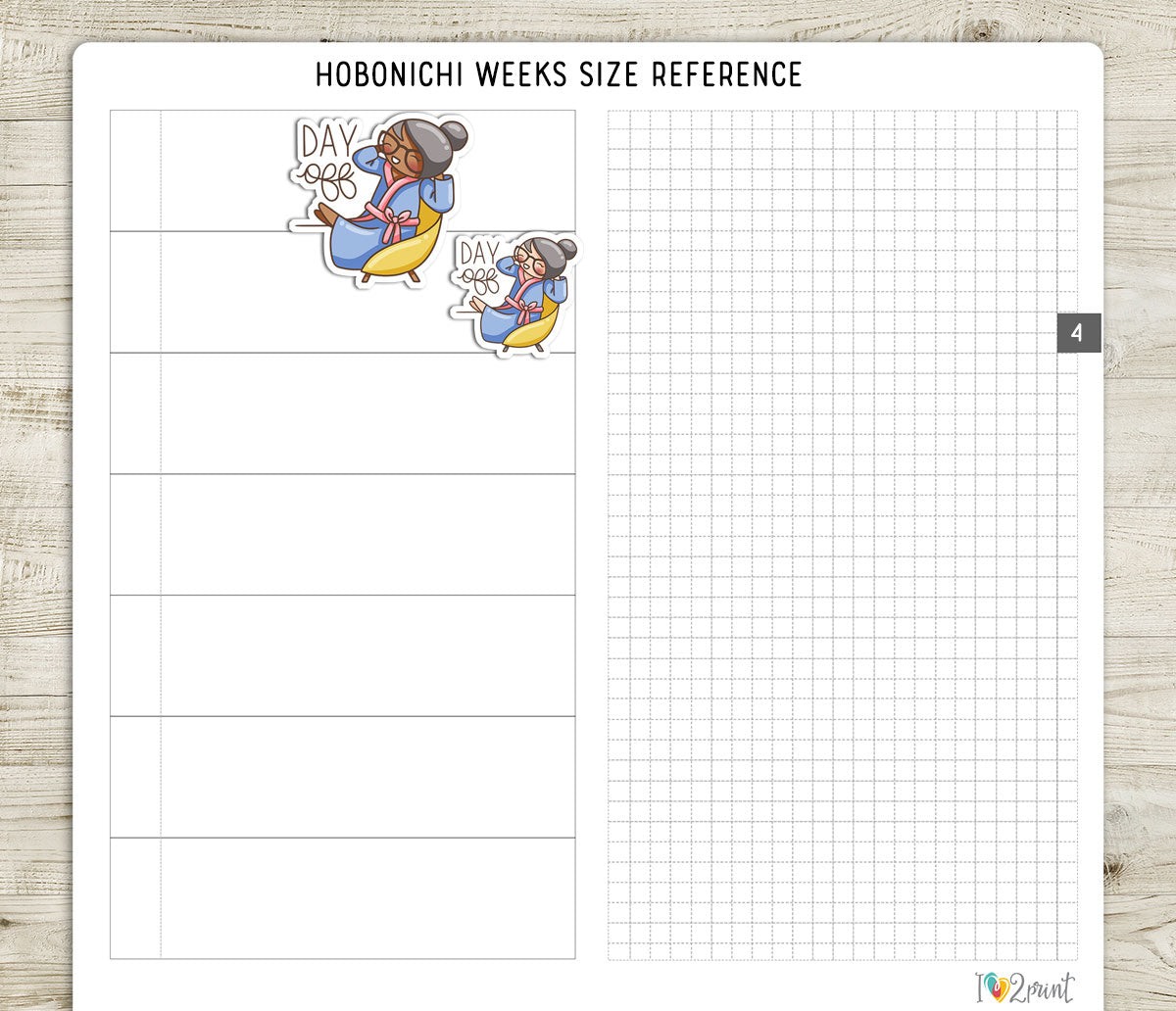 Elena Day Off – Colored Printable Stickers (PDF + Cut Files)