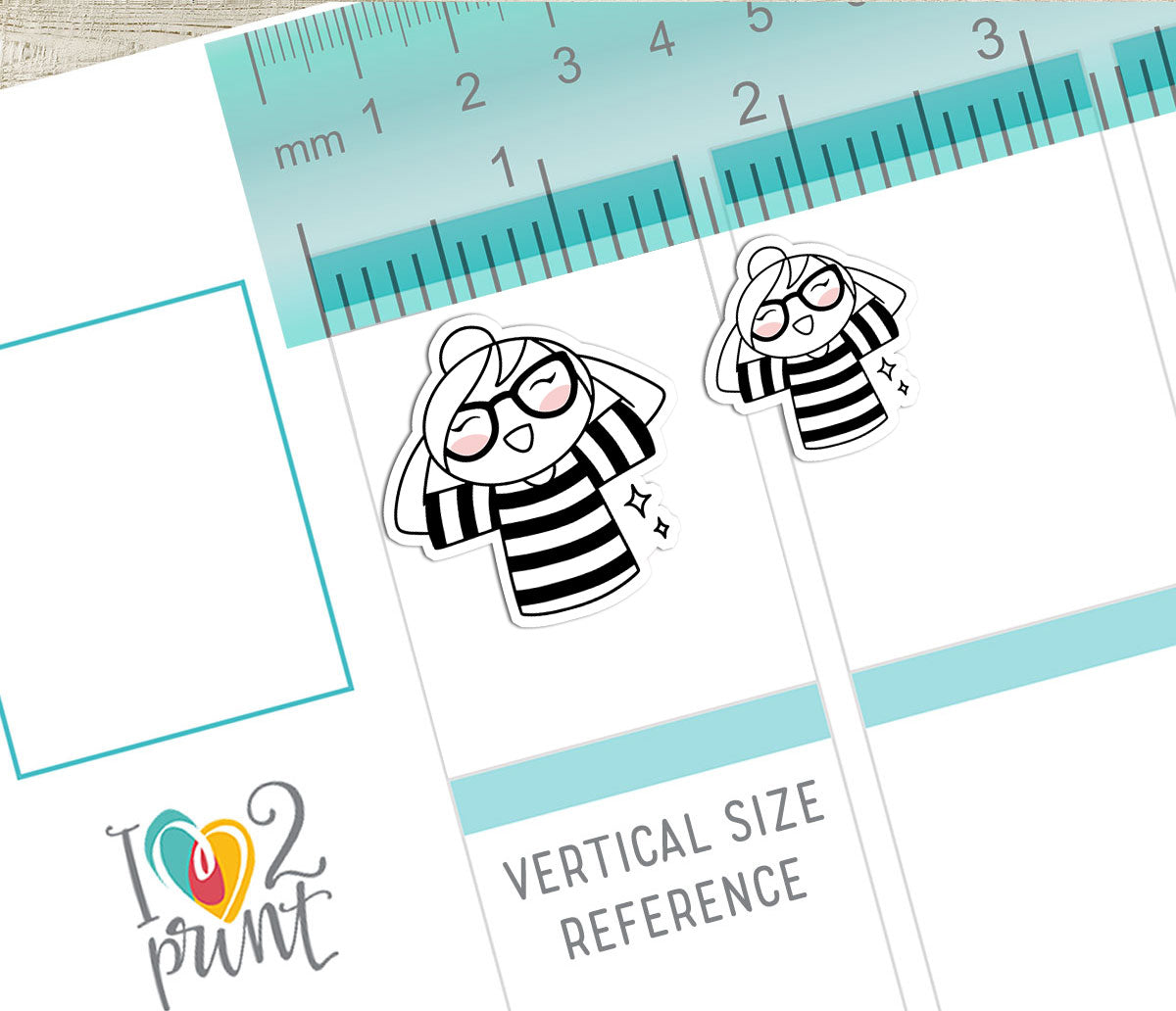 Elena Day Off – Doodle Printable Stickers (PDF + Cut Files)