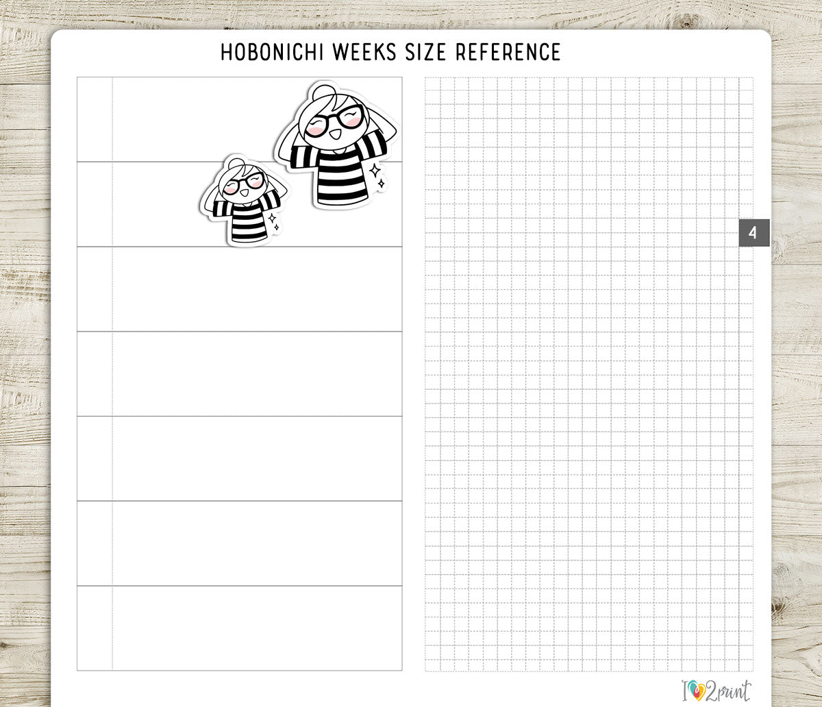 Elena Day Off – Doodle Printable Stickers (PDF + Cut Files)