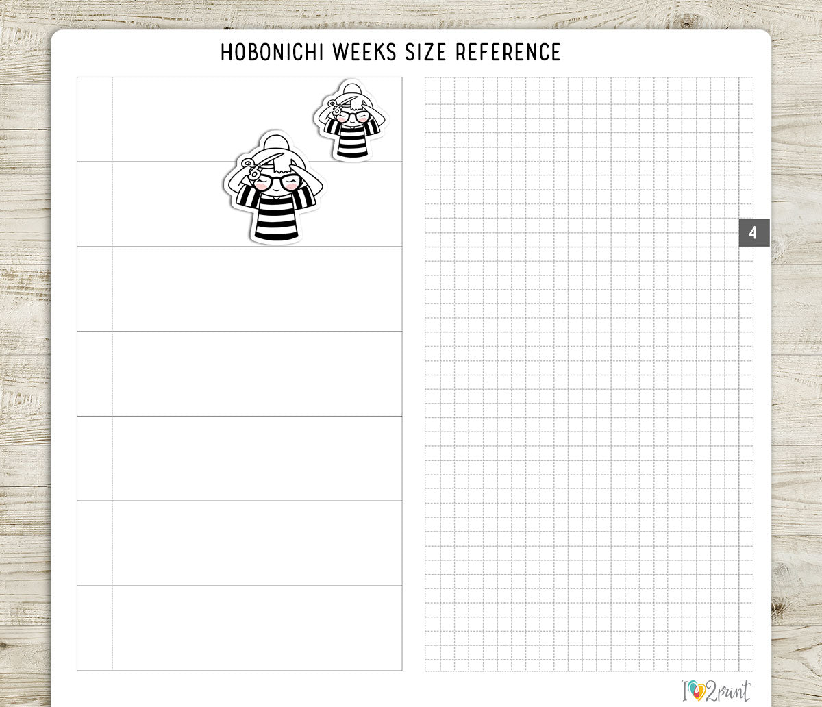 Elena Hair Care – Doodle Printable Stickers (PDF + Cut Files)