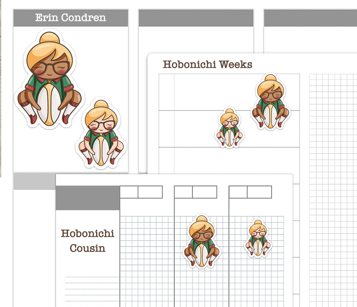 Elena Rugby Printable Color Stickers | 2 Skin Tones | PDF + Cut Files