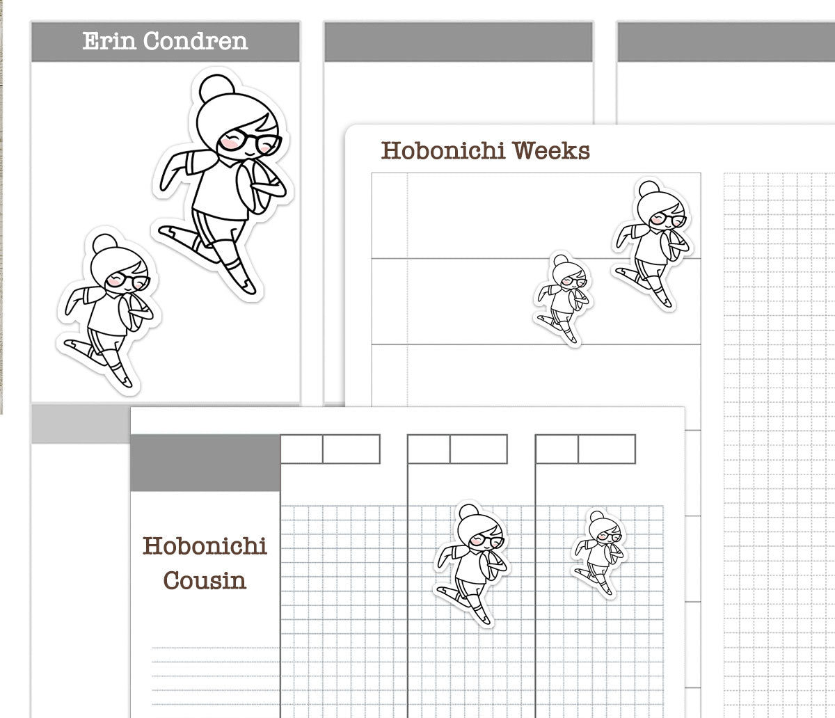 Elena Rugby Printable Stickers Outline | Color In | PDF + Cut Files