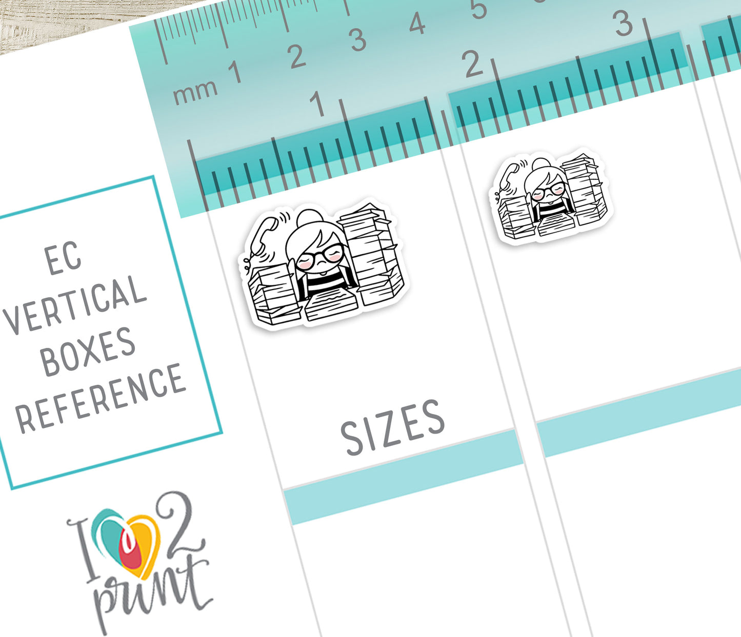 Elena Work Overload - DOODLE Printable Planner Sticker - PDF & Cut Files