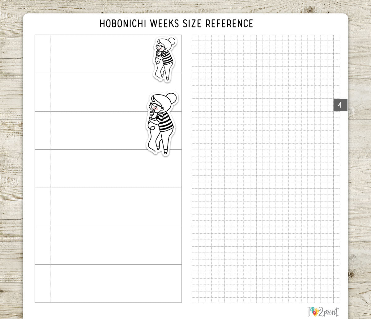 Elena Music Concert Doodle Printable Planner Stickers | Outline Singer Guitar | PDF Cut Files