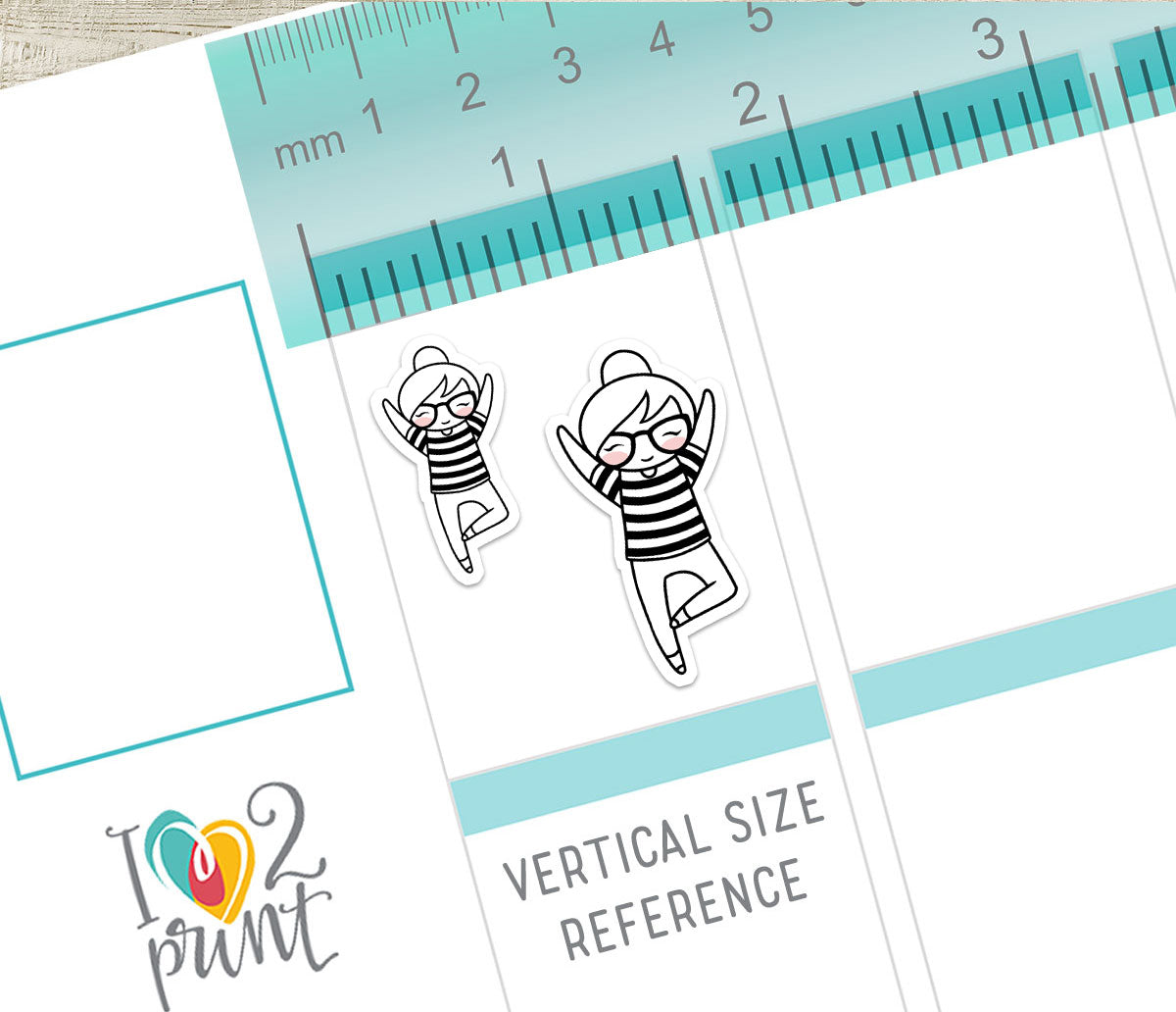 Elena Meditation Doodle Printable Planner Stickers | Outline Zen Mindfulness | PDF Cut Files