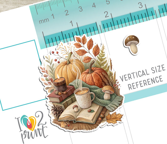 Fall Aesthetic –  Printable Stickers – PDF & Cut Files