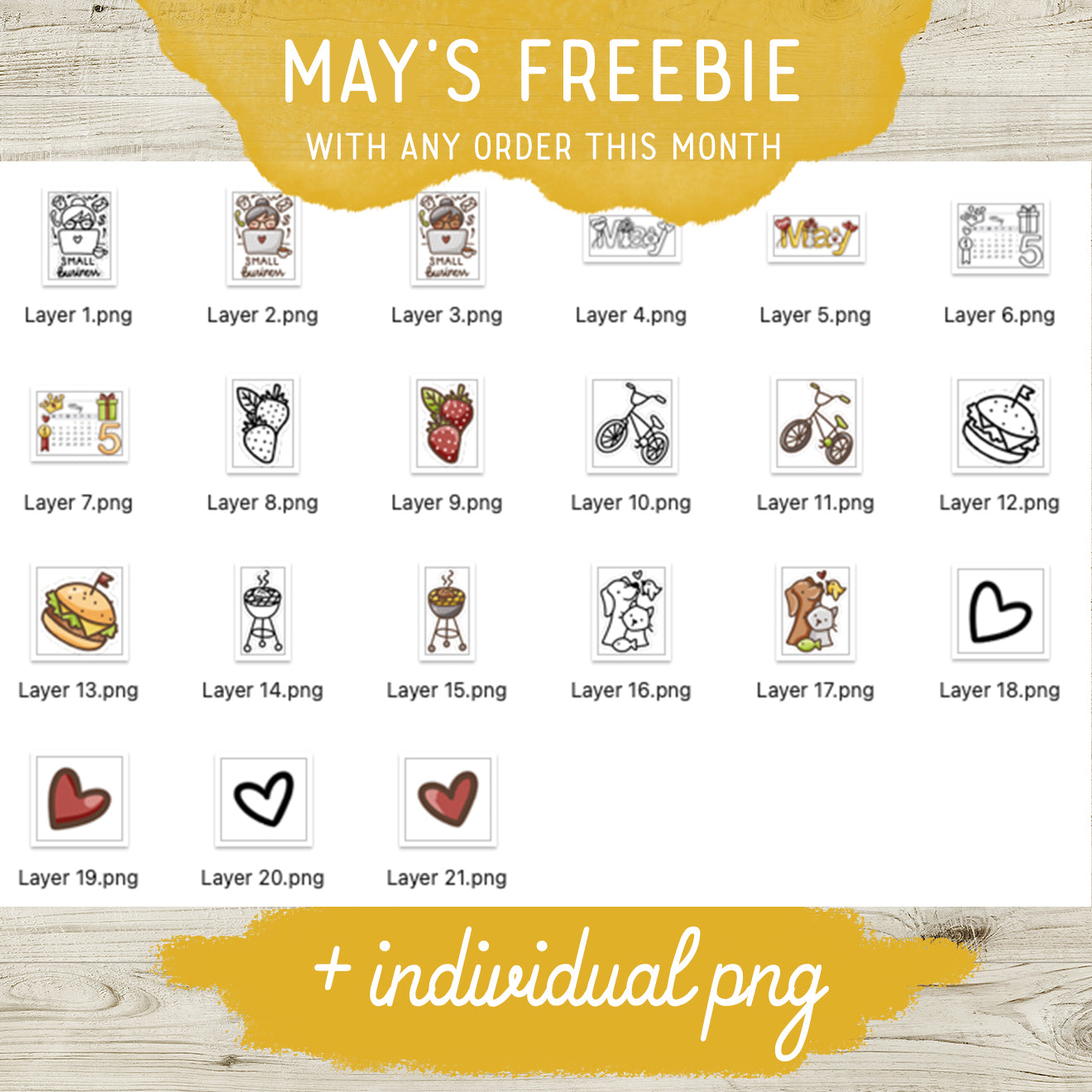 May orders freebie