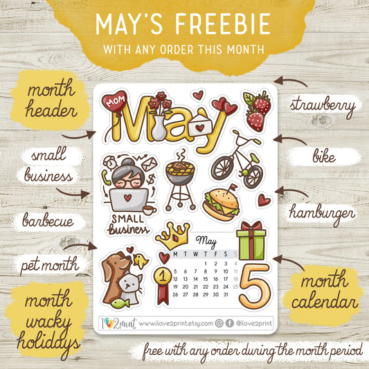 May orders freebie