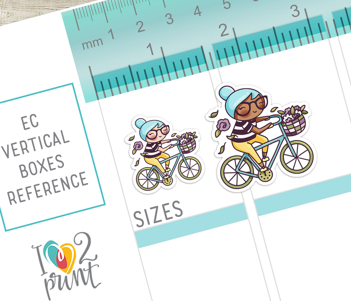 Elena Spring – Color (2 skin tones) Printable Stickers (PDF + Cut Files)