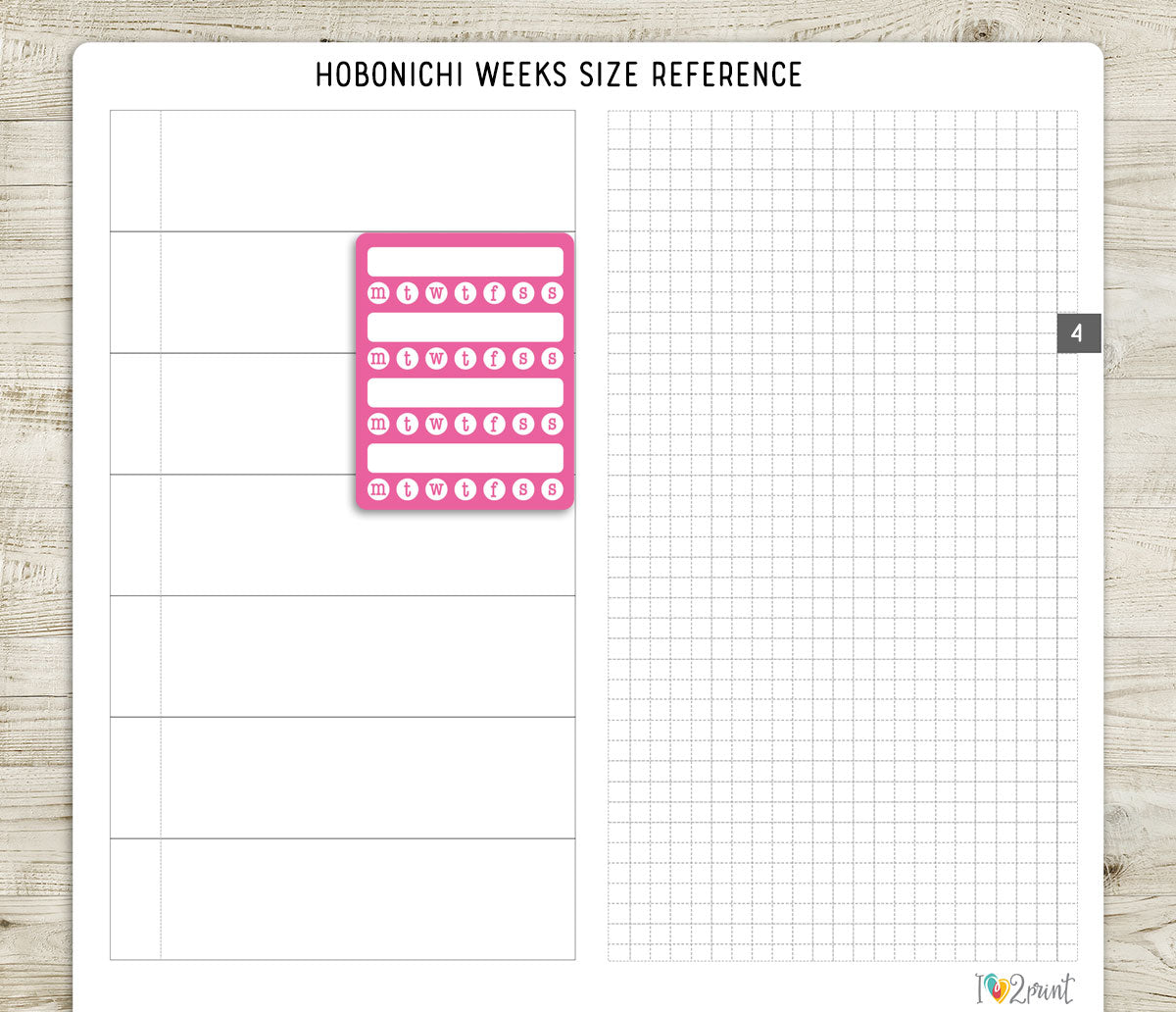 Habit Tracker Boxes Printable Planner Stickers | Daily Weekly Monthly | PDF Cut Files