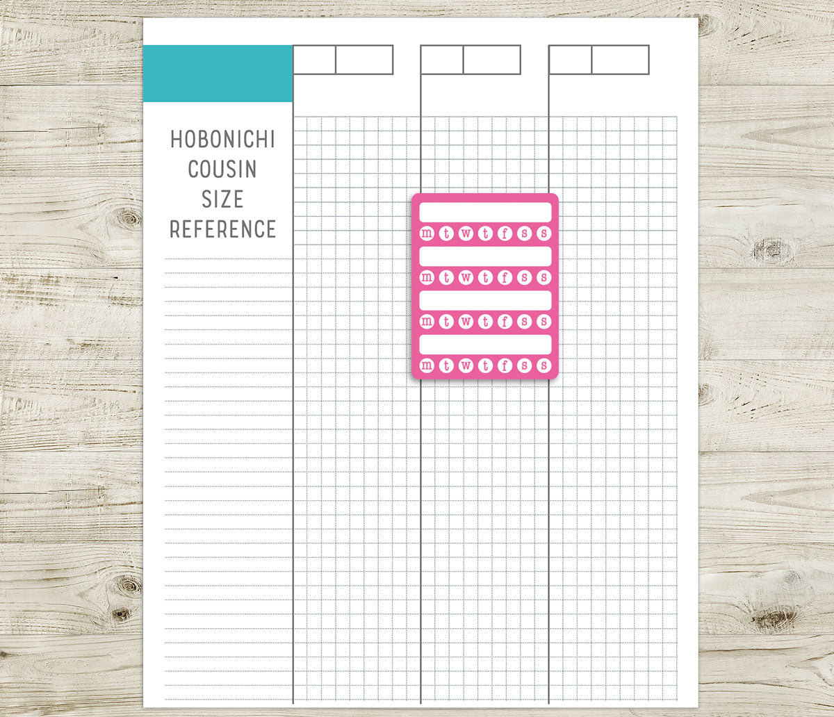 Habit Tracker Boxes Printable Planner Stickers | Daily Weekly Monthly | PDF Cut Files