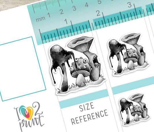 Nocturnal Shadows Decorative Stickers - Printable PDF & Cut Files
