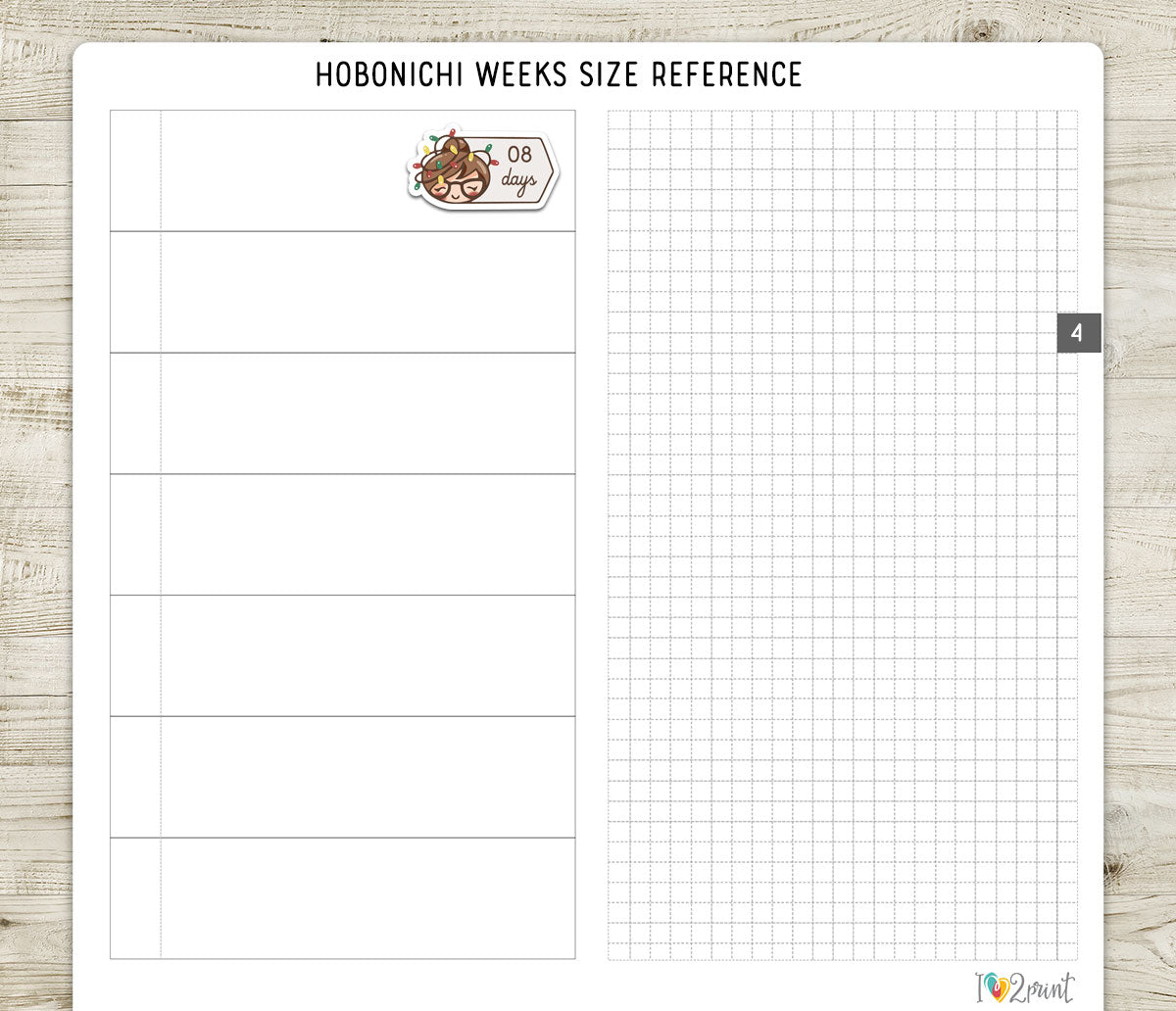 FREEBIE – Elena Christmas Countdown – Printable Planner Stickers – PDF + Cut Files – Instant Download