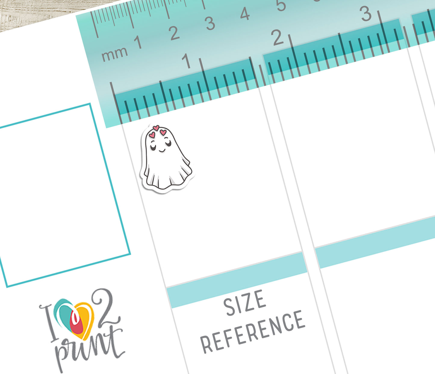 Hauntie Ghost 24 Moods Color Printable Stickers | Cute Spooky Emotions | PDF Cut Files