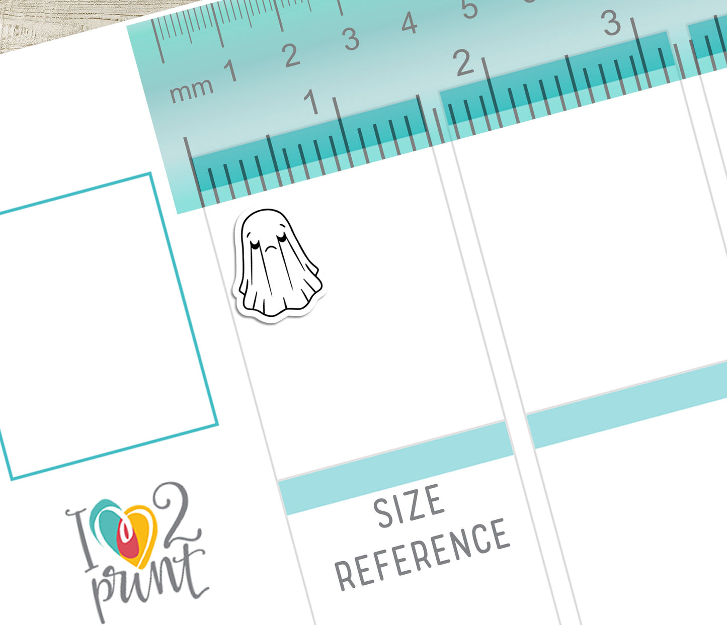 Hauntie Ghost 24 Moods Doodle Printable Stickers | Cute Spooky Emotions | PDF Cut Files
