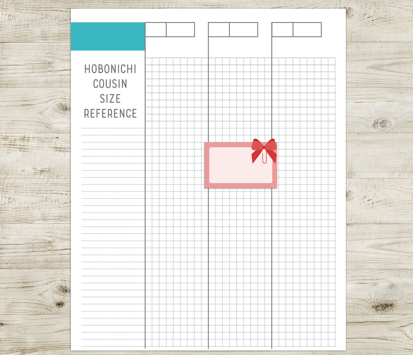 Printable Bow Clip Half Box Planner Stickers - PDF & Cut Files