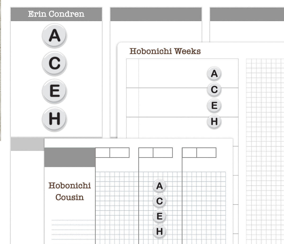 Alphabet Beads Functional Printable Stickers | 4 Color Combos | Planner