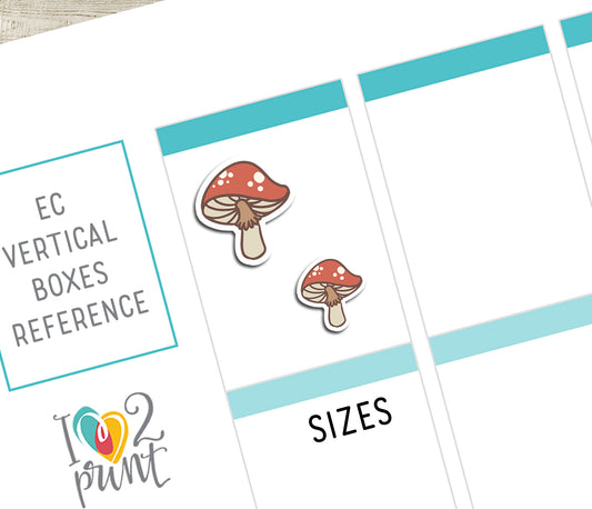 50 Fall Printable Icons Stickers – COLOR Planner Icons - PDF & Cut Files