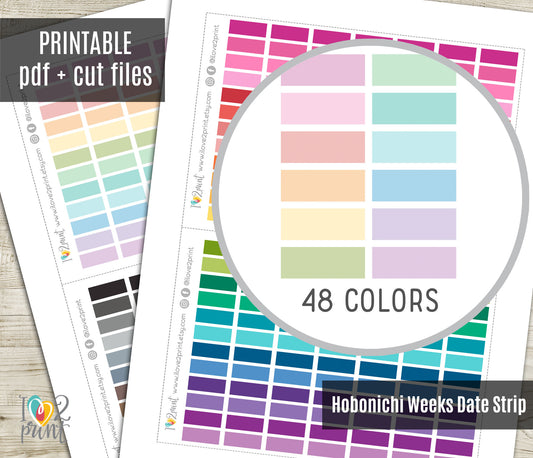 Hobonichi Cousin Blank Date Covers – 48 Color Variations