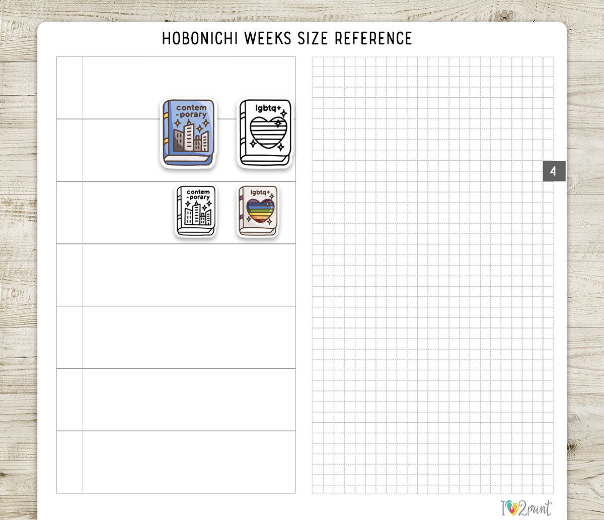 Contemporary & Lgbtq+ Book Genre Icons – Printable Planner Stickers – PDF & Cut Files