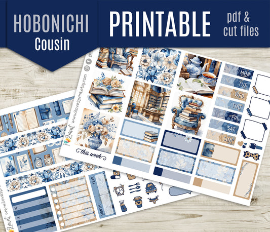 Book Lover Stickers – Hobonichi Cousin Printable Set