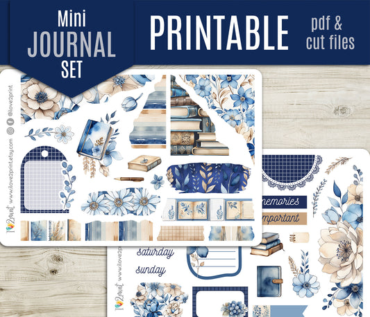 Book Lover Journal Stickers - Printable Reading Set (Instant Download)