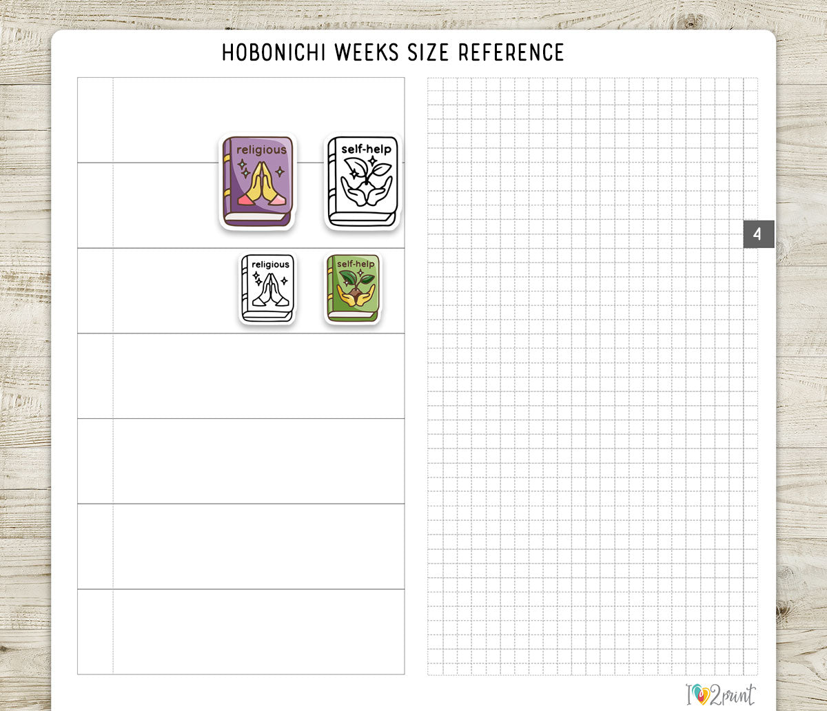 Religious & Self-Help Book Genre Icons – Printable Planner Stickers – PDF & Cut Files