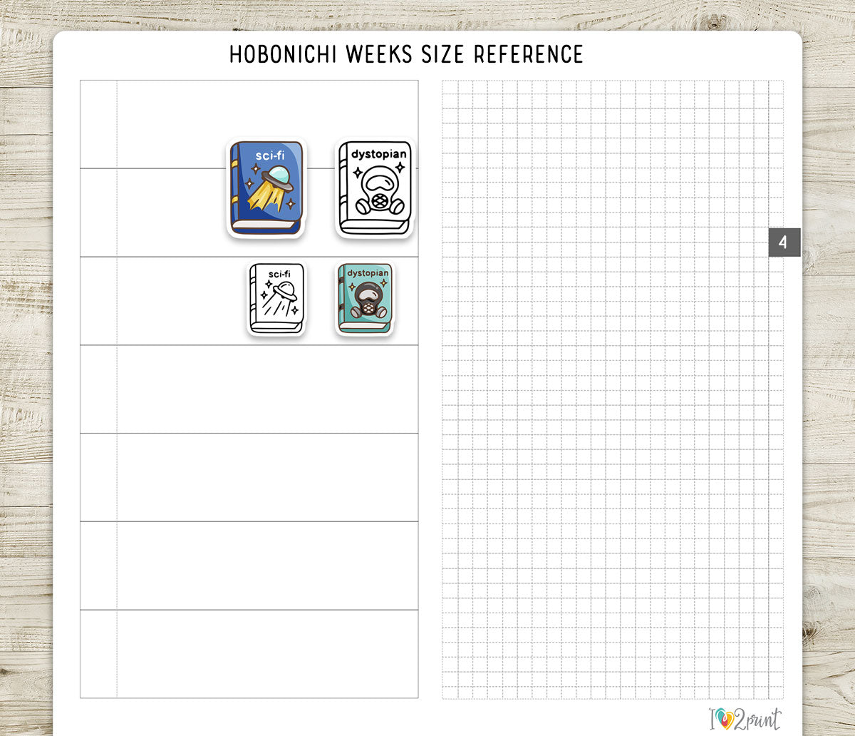 Sci-Fi & Dystopian Book Genre Icons – Printable Planner Stickers – PDF & Cut Files