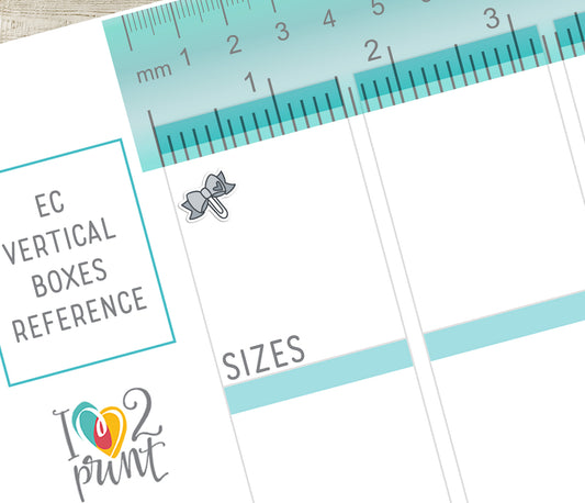 Bow Mini Icon Printable Planner Stickers | 48 Colors | PDF Cut Files