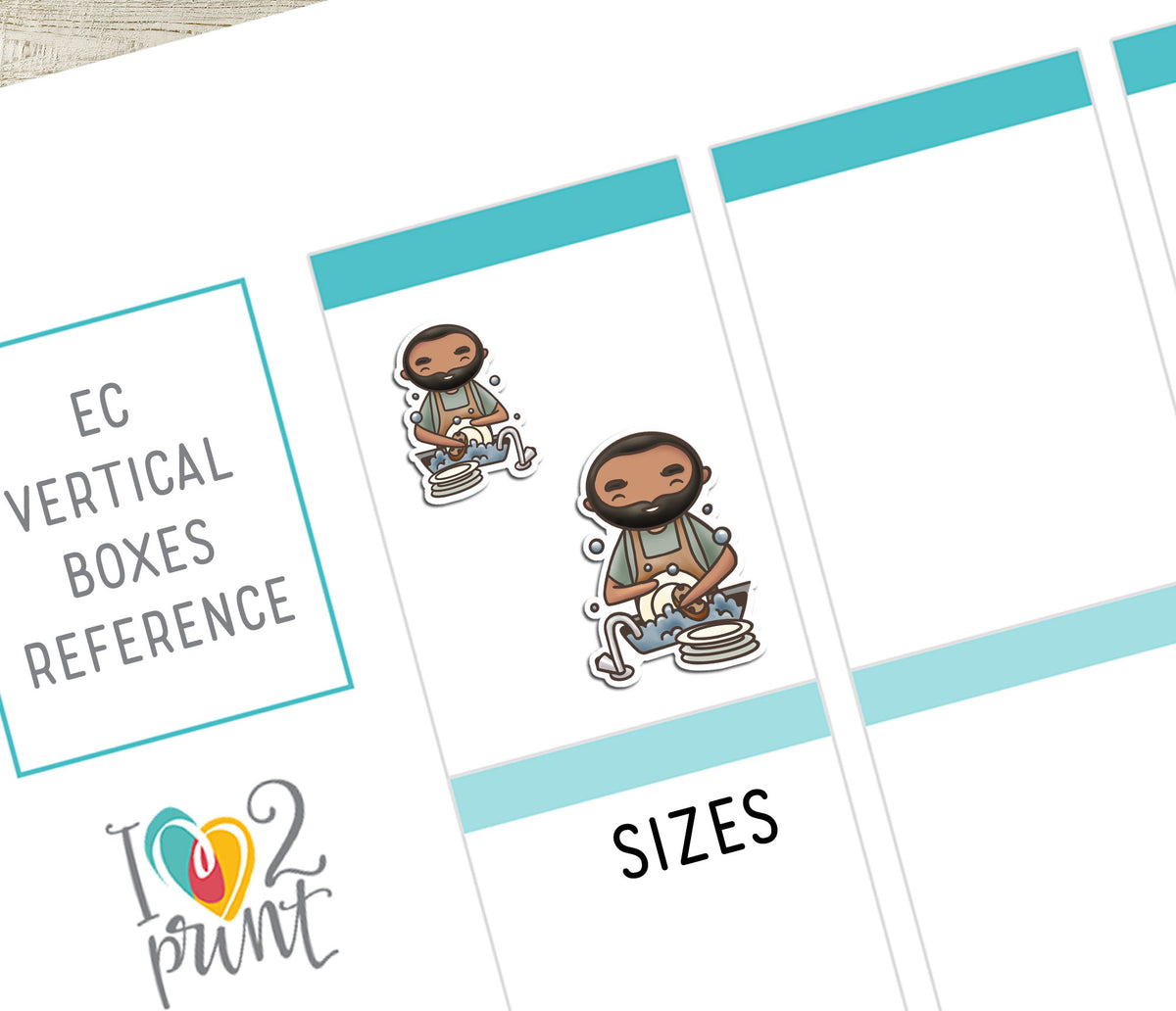 Oliver Chores Dark Skin Printable Stickers  SET 1 | Cut Files | Planner