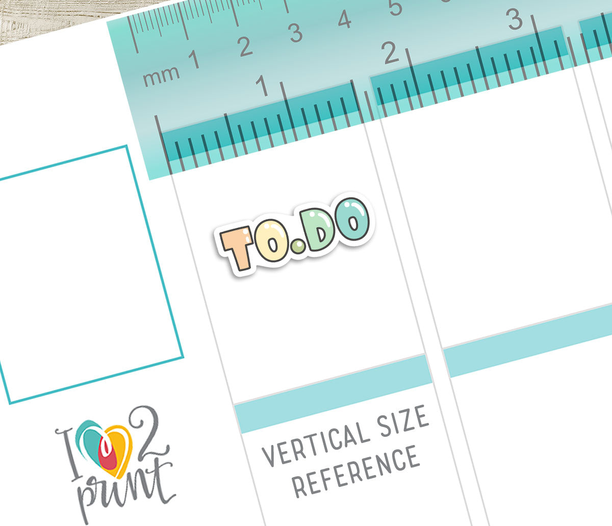 To Do Bubble Font Printable Planner Stickers - PDF & Cut Files