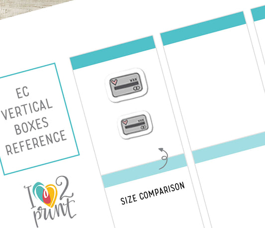 Budget Icons Stickers Set  - Functional Printable Stickers - PDF & Cut Files