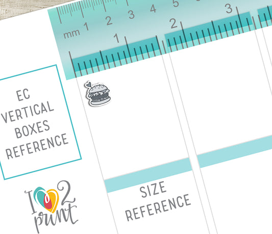 Burger Icon Stickers - Functional Printable Stickers - PDF & Cut Files
