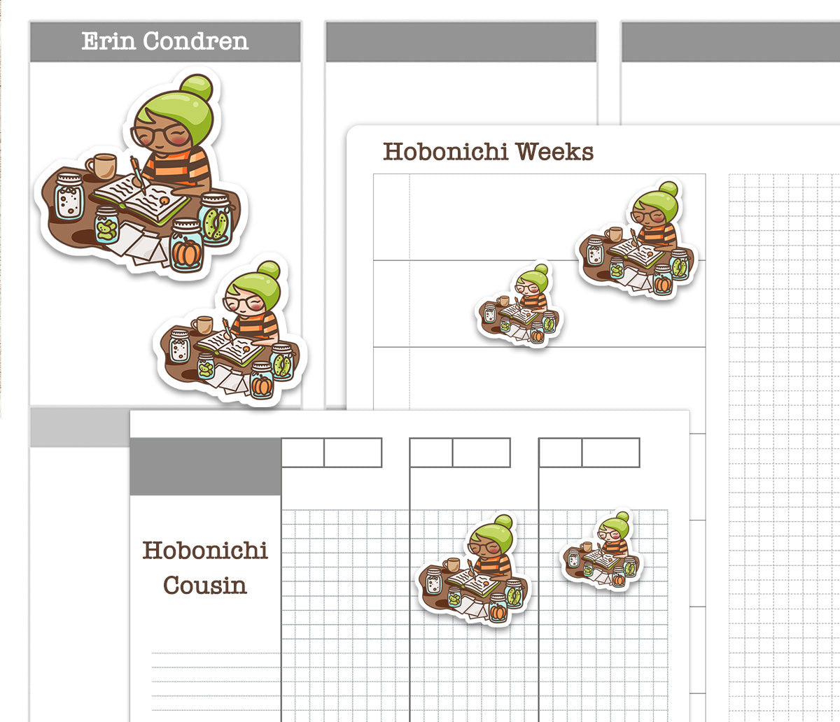 Elena Canning Veggies Color Printable Stickers | 2 Skin Tones | 2 Sizes | PDF Cut Files