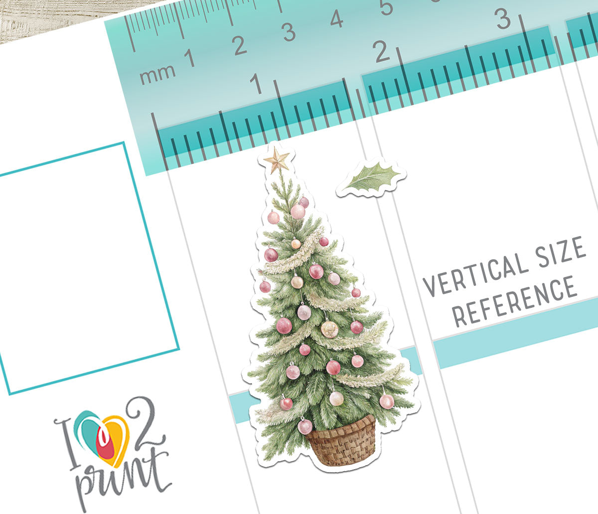 Christmas Ornaments –  Holidays Decorative Stickers – Printable PDF & Cut Files