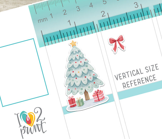 Classic Christmas –  Holidays Decorative Stickers – Printable PDF & Cut Files