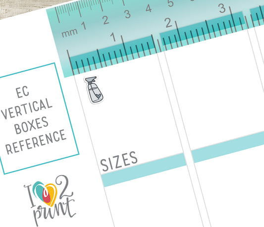 Spray Cleaner Mini Icon Printable Planner Stickers | 48 Colors | PDF Cut Files