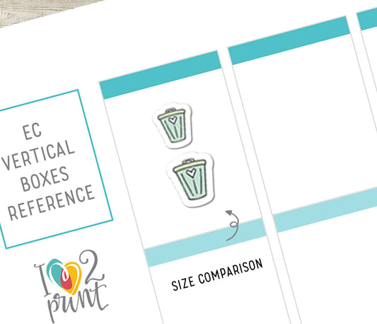 Cleaning Icons Stickers Set  - Functional Printable Stickers - PDF & Cut Files