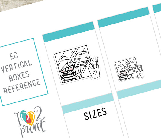 Couple Activities DOODLE Printable Stickers Set 2 - Elena & Oliver