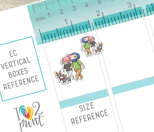 Couple Activities COLOR Printable Stickers Set 3 - Elena & Oliver (Light Skin Duo)