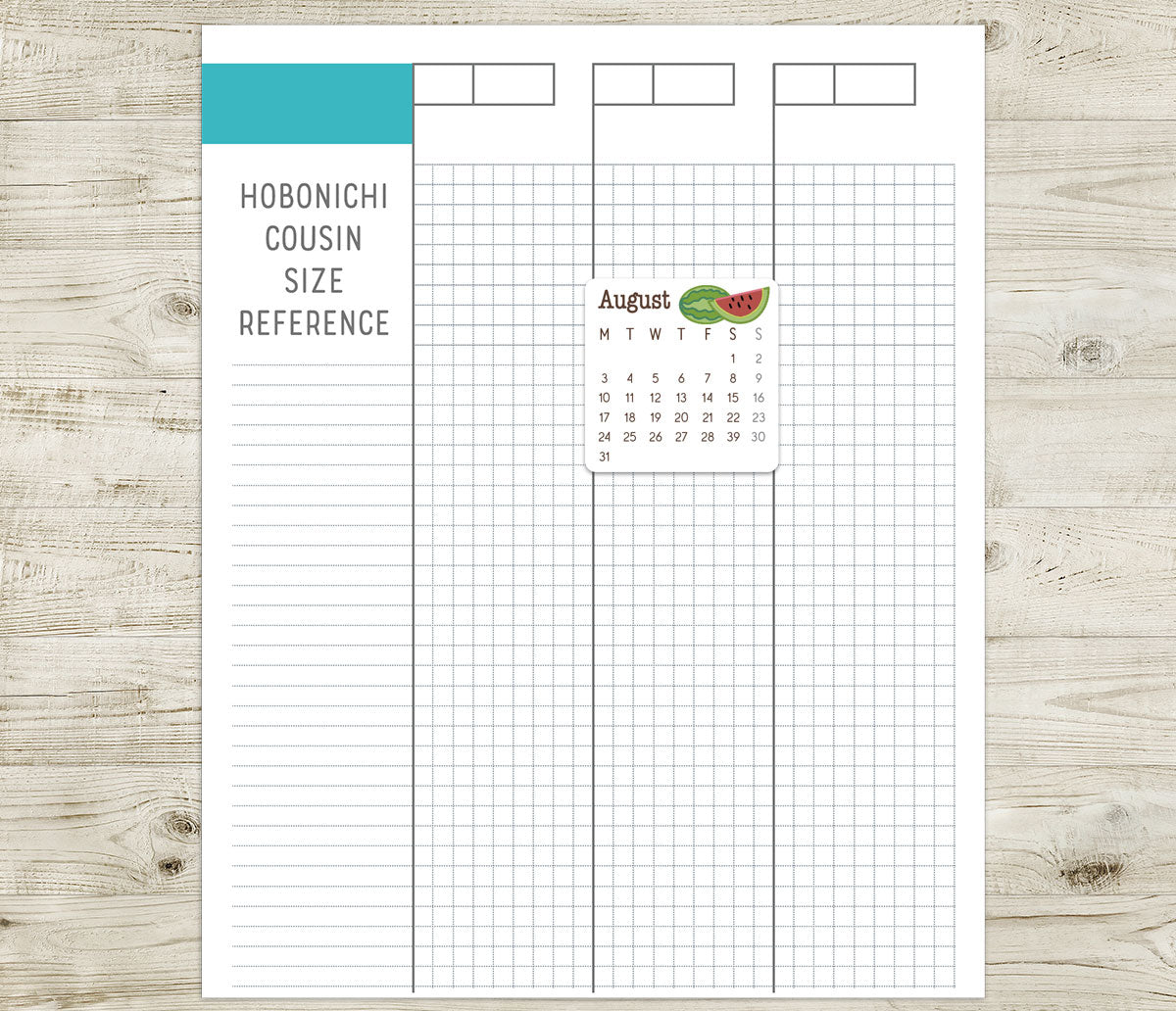 2026 Cute Doodles Calendar Printable Stickers – Digital Download - PDF & Cut Files